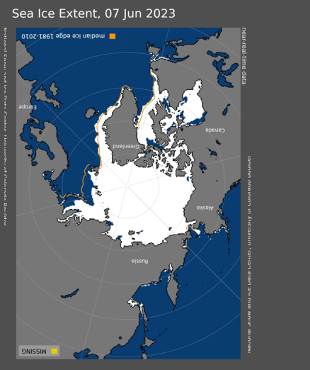 기후예측정보 해빙 자료 - 2023년 06월 07일