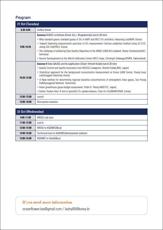 The 6th APGG Program